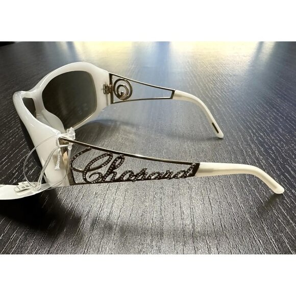 Chopard Rectangular Shield White & Gold Ladies Sunglasses SCH 029S 9EN CH 294314 main image 4